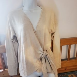 Cream wrap top